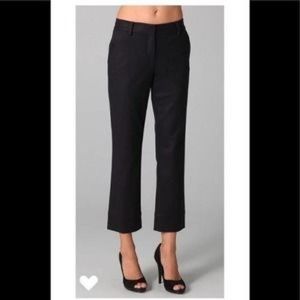 Diane Von Furstenberg Jackie O Black Cropped Pants